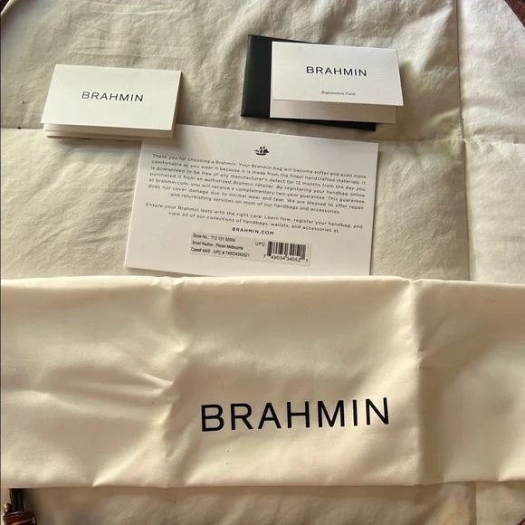 Brahmin Rich Brown Croc-Embossed Crossbody Bag - Picture 2 of 9